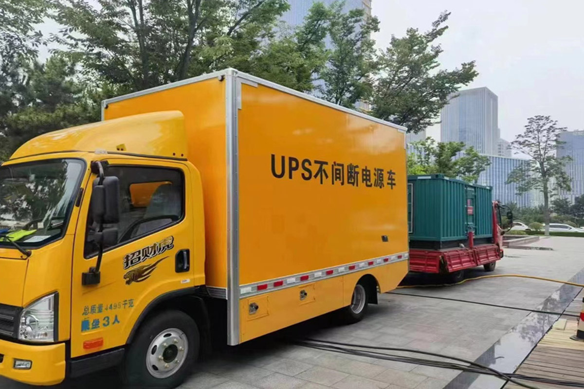 碌曲发电机租赁施工现场